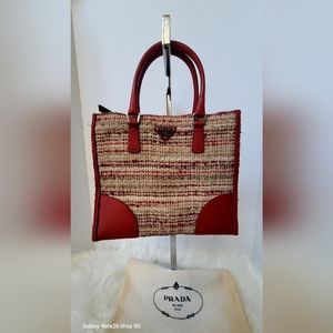 EUC PRADA TWEED BAG